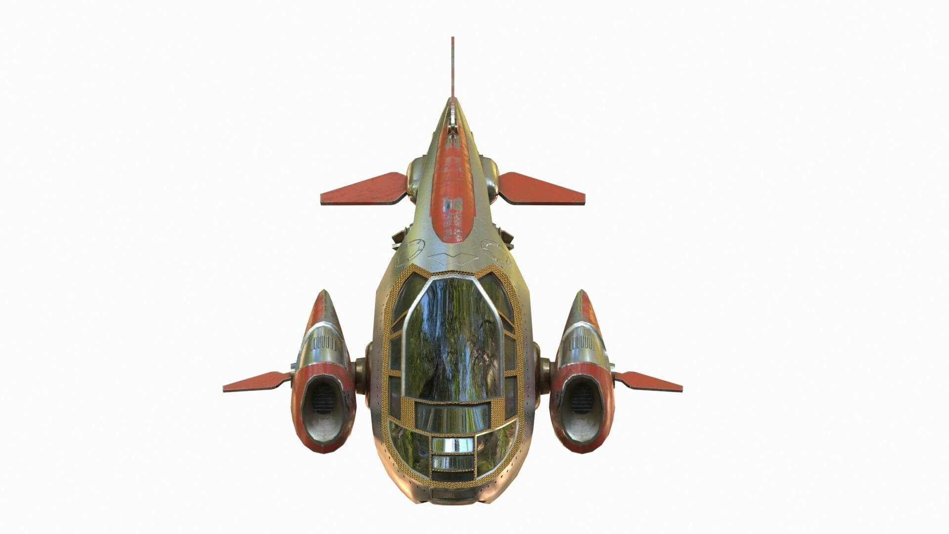 Small Spaceship 3D Model by omer kamal