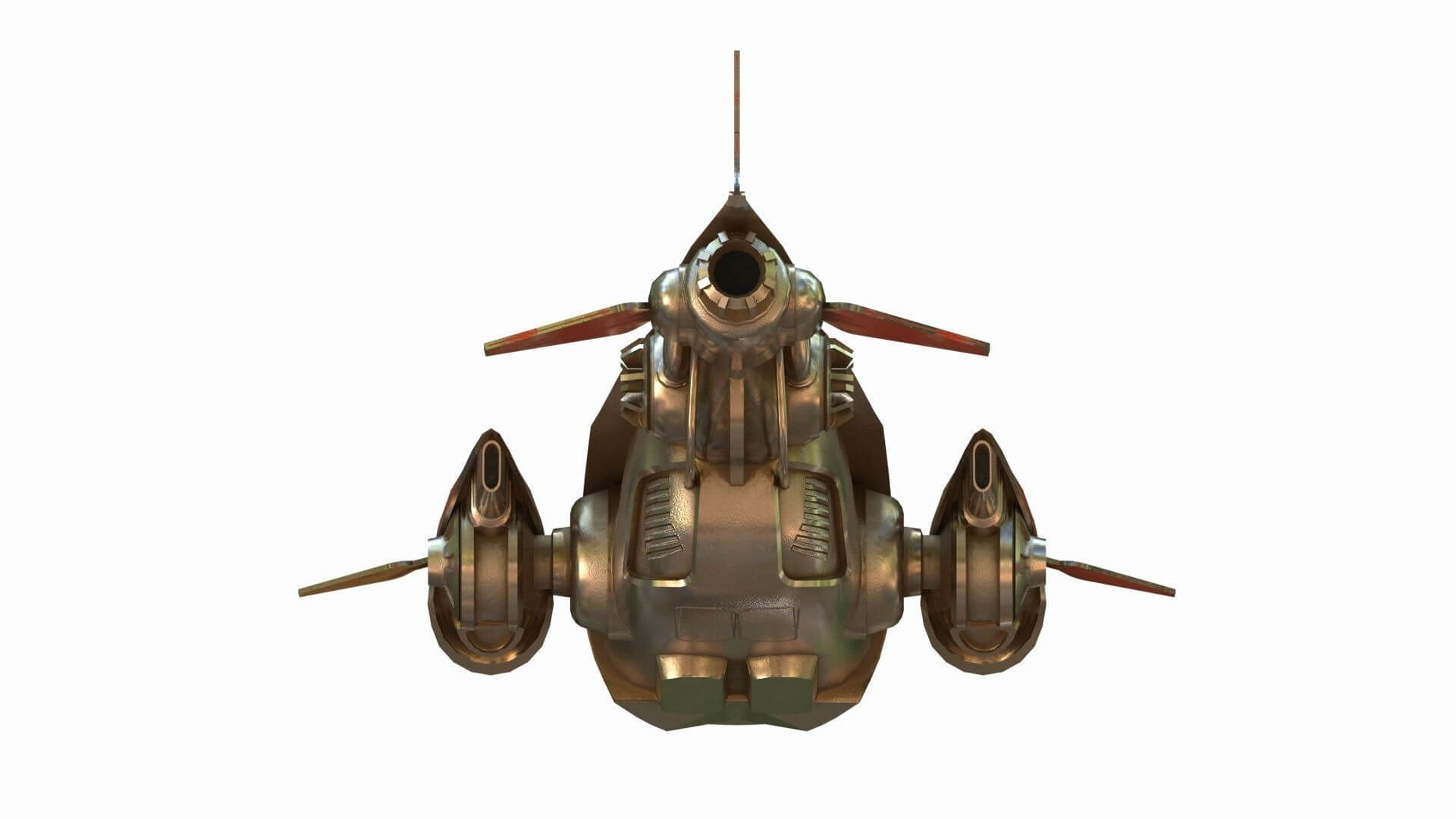 Small Spaceship 3D Model by omer kamal