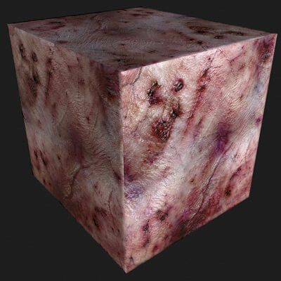 Zombie Rotten Skin 4K PBR Texture