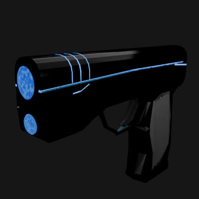 Futuristic Energy Pistol &ndash Sci-Fi Handgun 3D Model