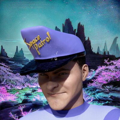 Kepi Hat Space Patrol