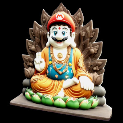Mario Bross-Buddha