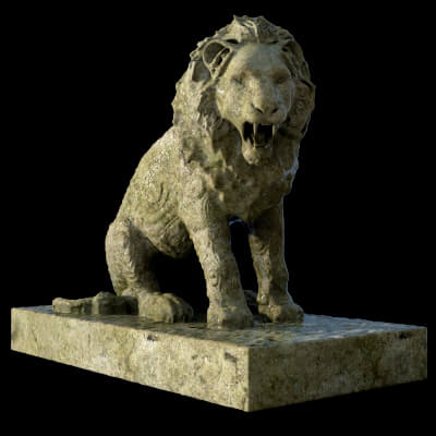 Stone Lion Sculpture