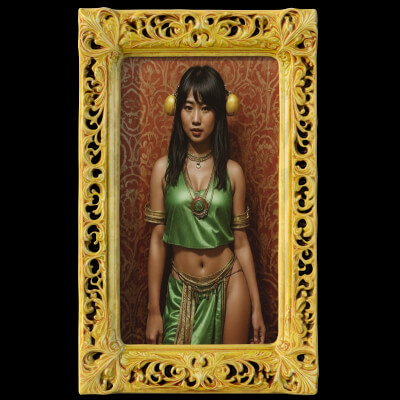 Victorian Gold Portrait Frame by Omni-Moulage