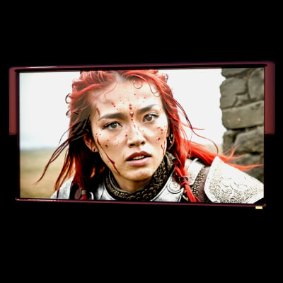 Wall-Mounted UHD TV Prop for DAZ3D