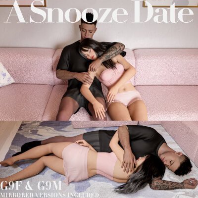 A Snooze Date Pose Pack for G9F &amp G9M