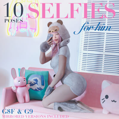 Selfies for Him Pose Pack for G8F &amp G9