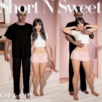 Short N Sweet Pose Pack for G9F &amp G9M