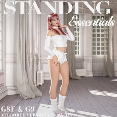 Standing Essentials Pose Pack for G8F &amp G9 by oomphy