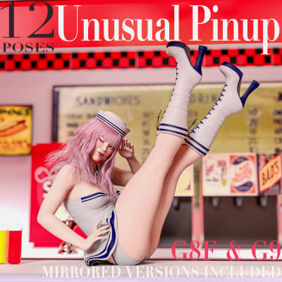Unusual Pinup Pose Pack for G8F &amp G9