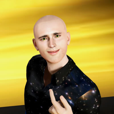 Bald Man 3D Character