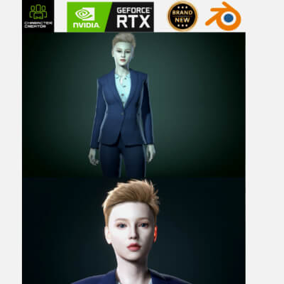 Elegant Businesswoman &ndash Realistic 3D Female Character