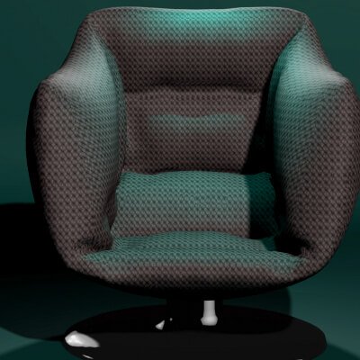 Low Poly Cloth Chair