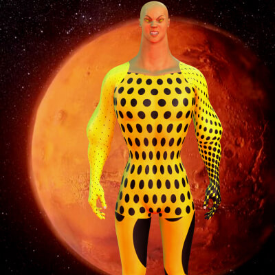 Model Mars Alien
