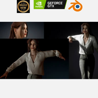 Elegant Office Girl &ndash Realistic CC4 Female Character - iClone