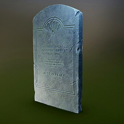 Victorian Tombstone 3D Model