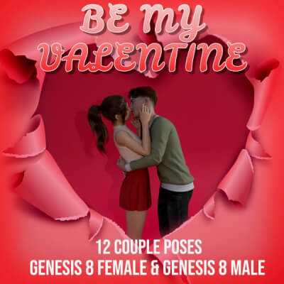 Be My Valentine - Pose Pack For G8F and G8M
