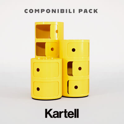 Kartell Componibili Modular Storage Cabinet Pack