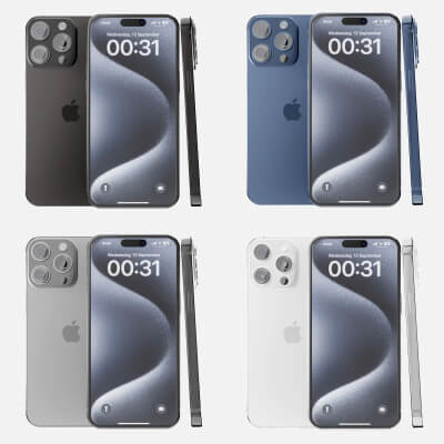 Apple iPhone 15 Pro Max All Colors Collection