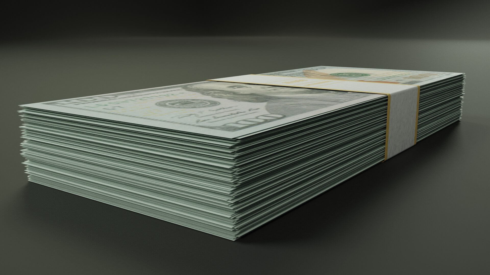 Set of American Dollars - 3D Model by Ottto3d