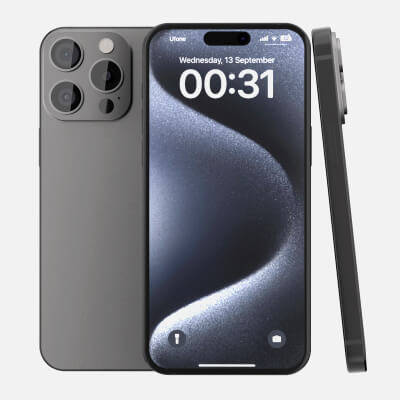 Realistic Gray Generic Smartphone