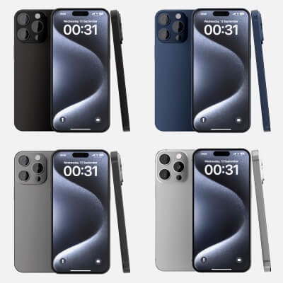 Realistic Modern Smartphones Collection