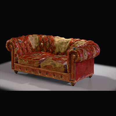 Chesterfield Sofa Damaged