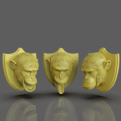 Chimp Hunting Trophies