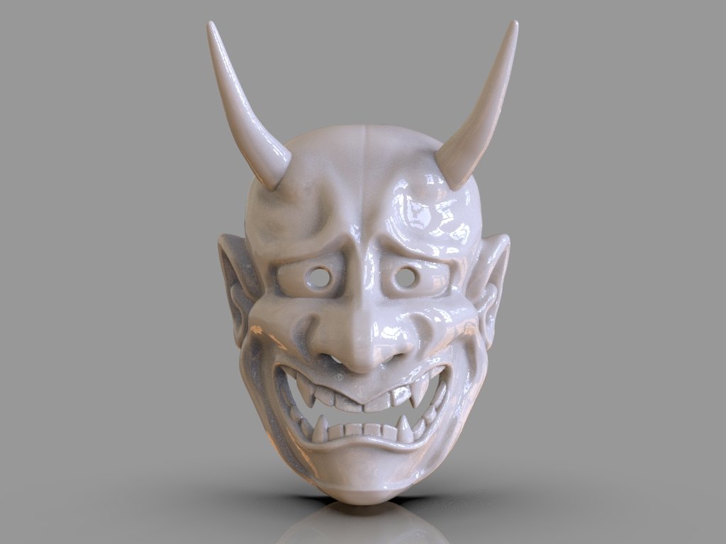 Traditional Japanese Oni Mask