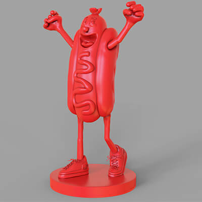 Excited Hot Dog