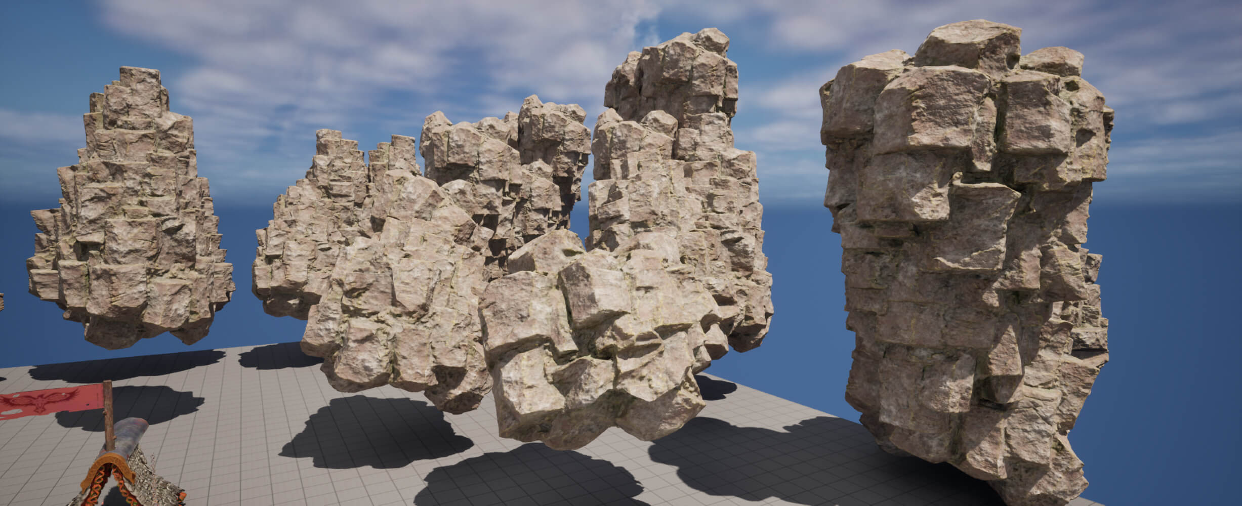 Character Big Rocks Big Rock 3D Render, Digital Art by PaburoVIII