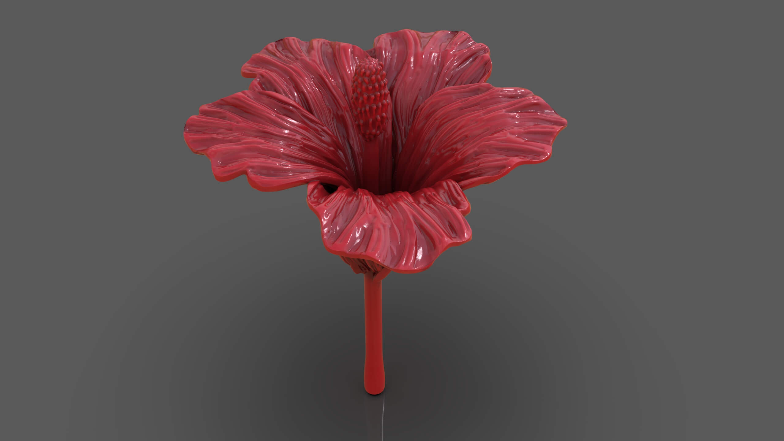 Hibiscus Flower Sculpt - 3D Model by PaburoVIII