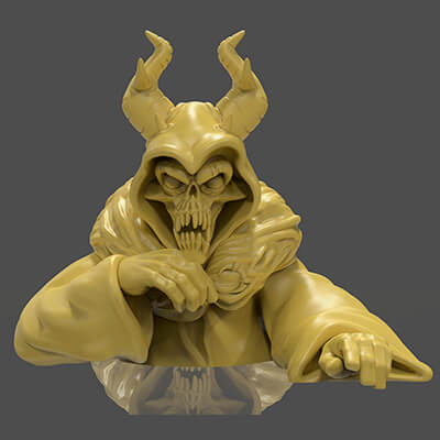 Horned King Bust Sculpt