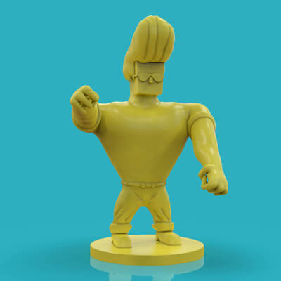 Johnny Bravo Sculpture
