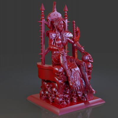 Killer Woman Death God Sculpture