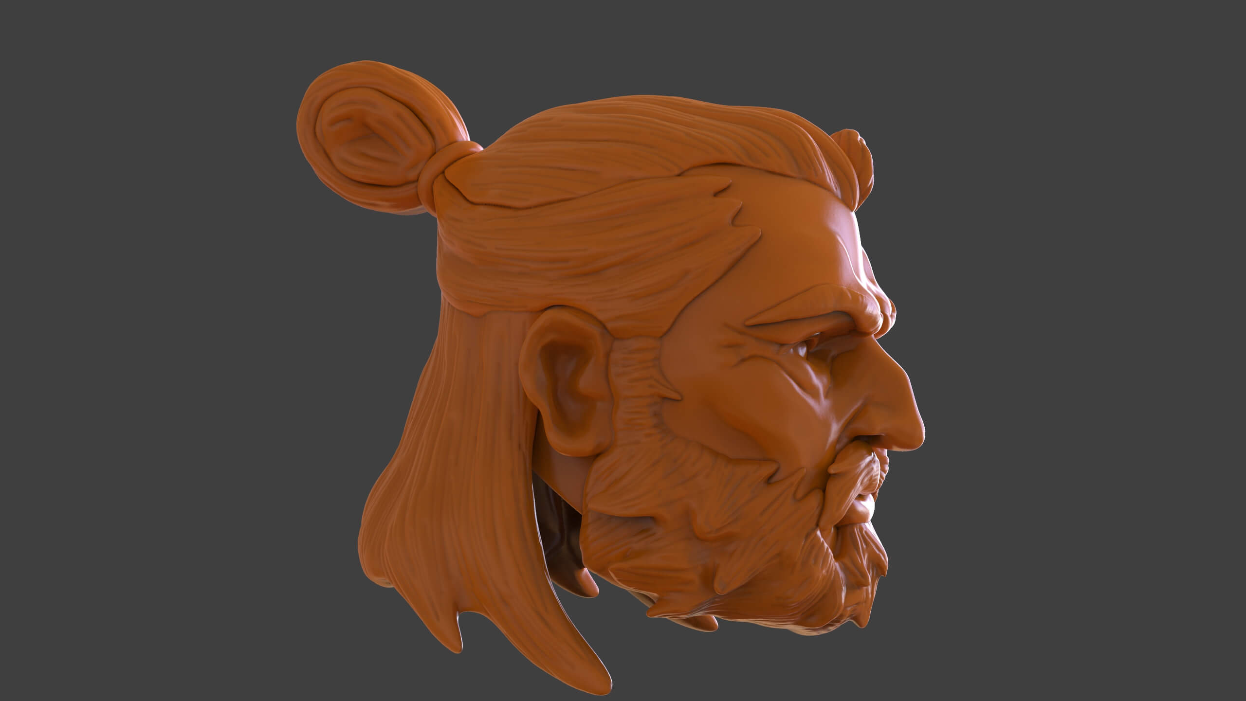 Man at Arms Head - 3D Print Model by PaburoVIII