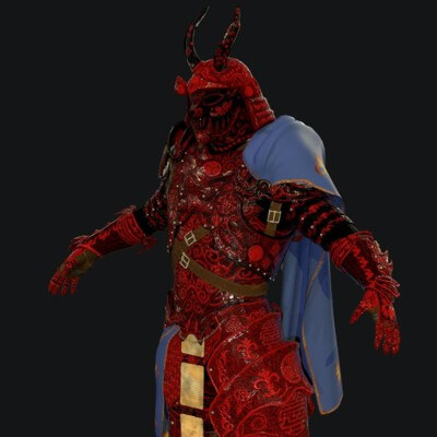 Red Samurai Armor