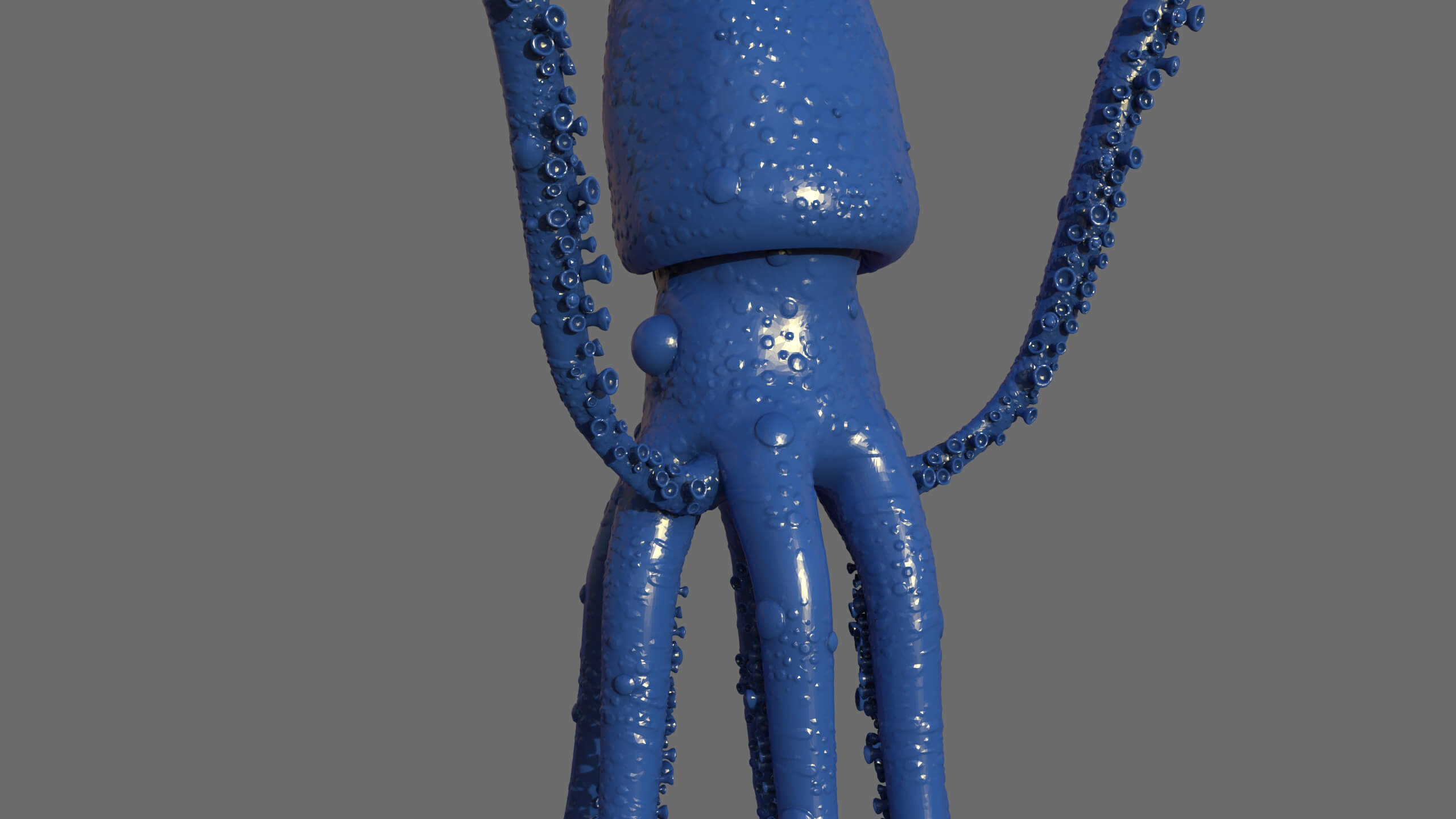 Squid Sculpture - Free 3D Model by PaburoVIII
