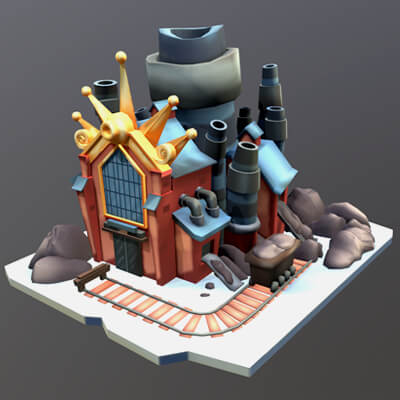 Stylized Coal Mine