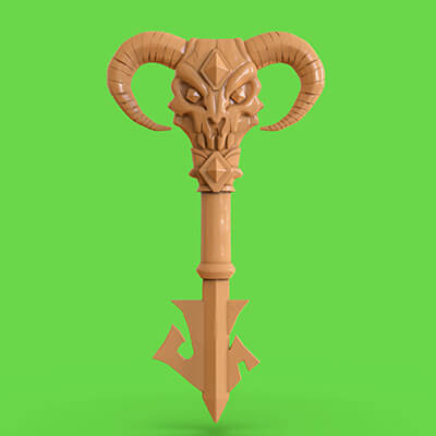 Stylized Demon Key