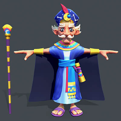 Stylized Egyptian Mage