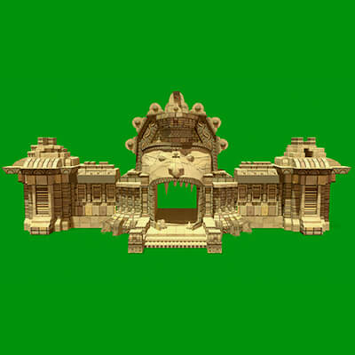 Stylized Monkey Temple