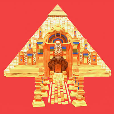 Stylized Serpent Temple