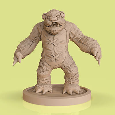 Tibbers the Bear 3D Print