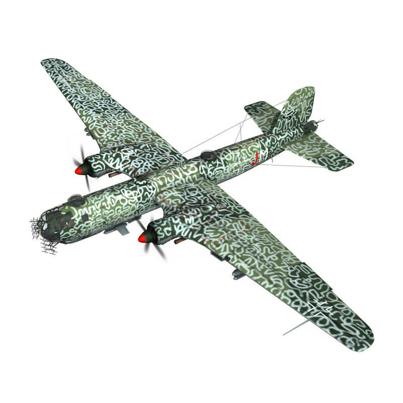 Heinkel He177 A5 Greif 6NJM 3D Model by panaristi