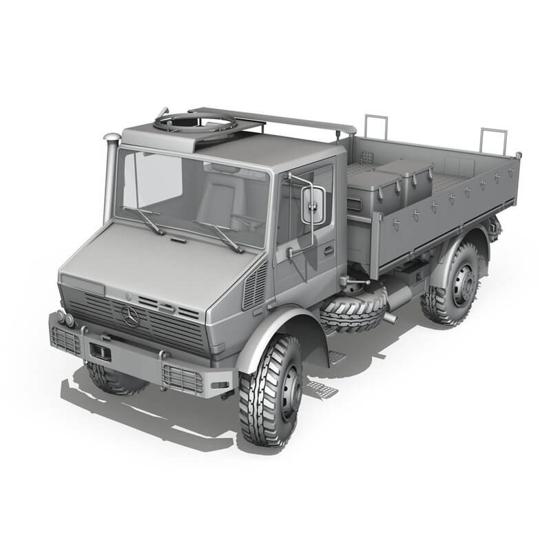 Mercedes Benz Unimog U1300l 3d Model