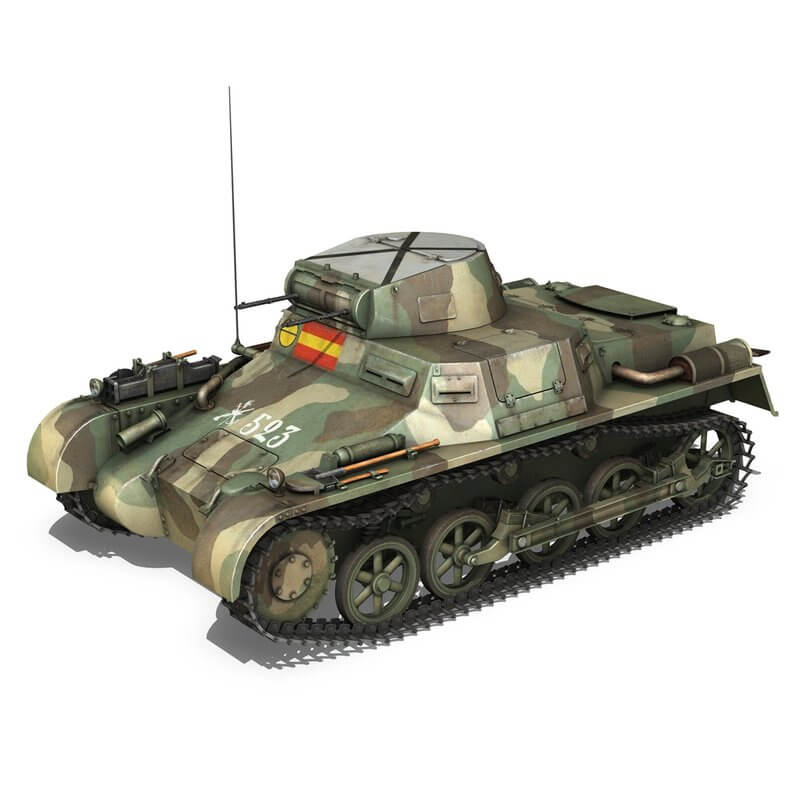 PzKpfw 1 - Panzer 1 - Ausf. A - 523 3D Model by panaristi