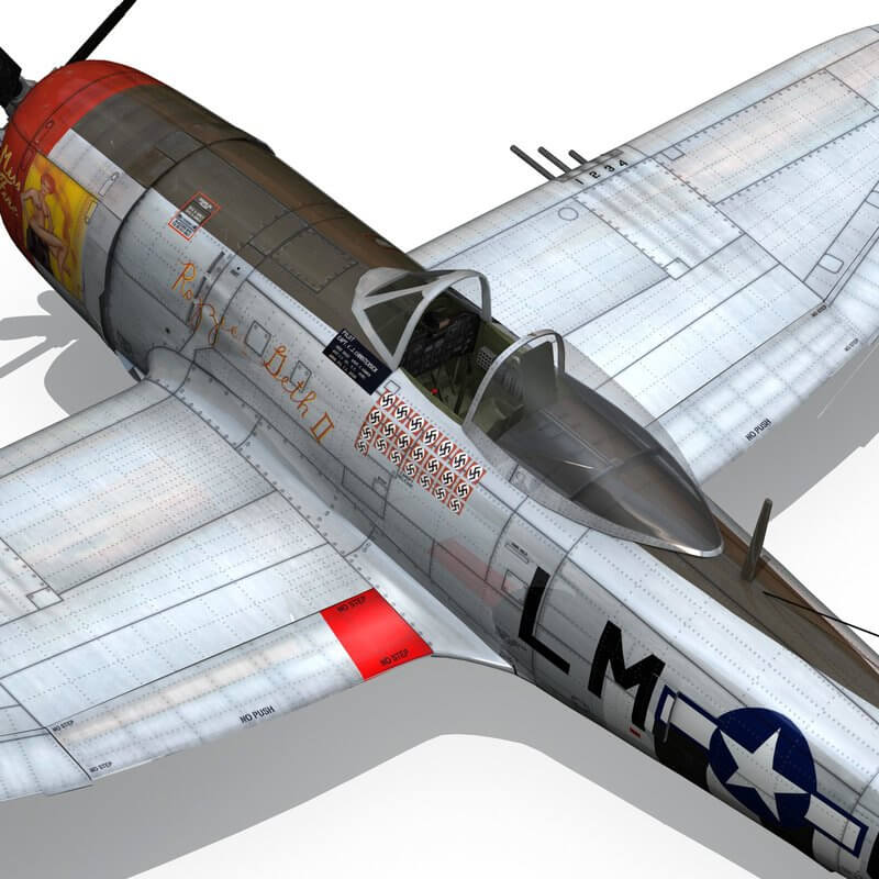 Modello Aereo P-47D Thunderbolt 1/48 – Easy Model Platinum Collection – Rozzie Geth II/Miss Fire