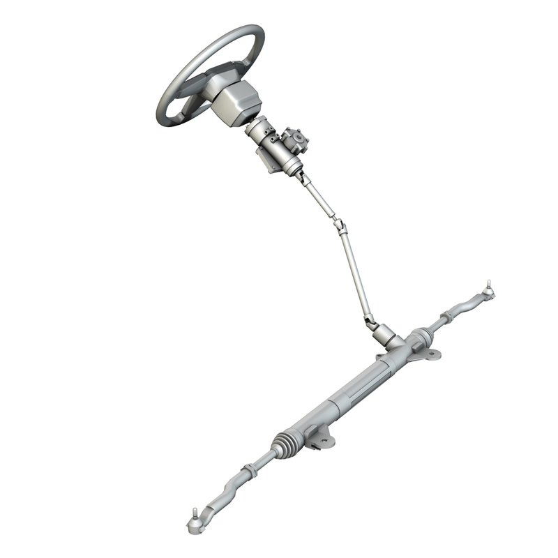 Steering System 3D Model by panaristi