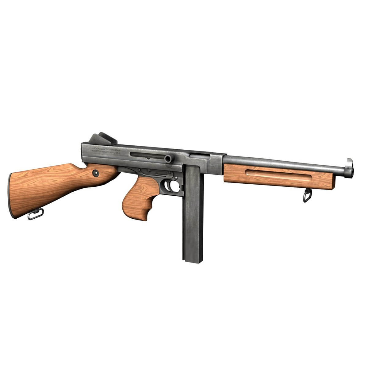 Thompson Submachine Gun - Collection 3D Model by panaristi